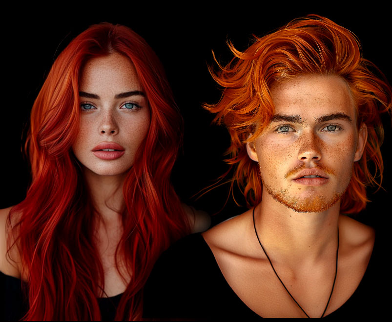 2 red head models crop medium